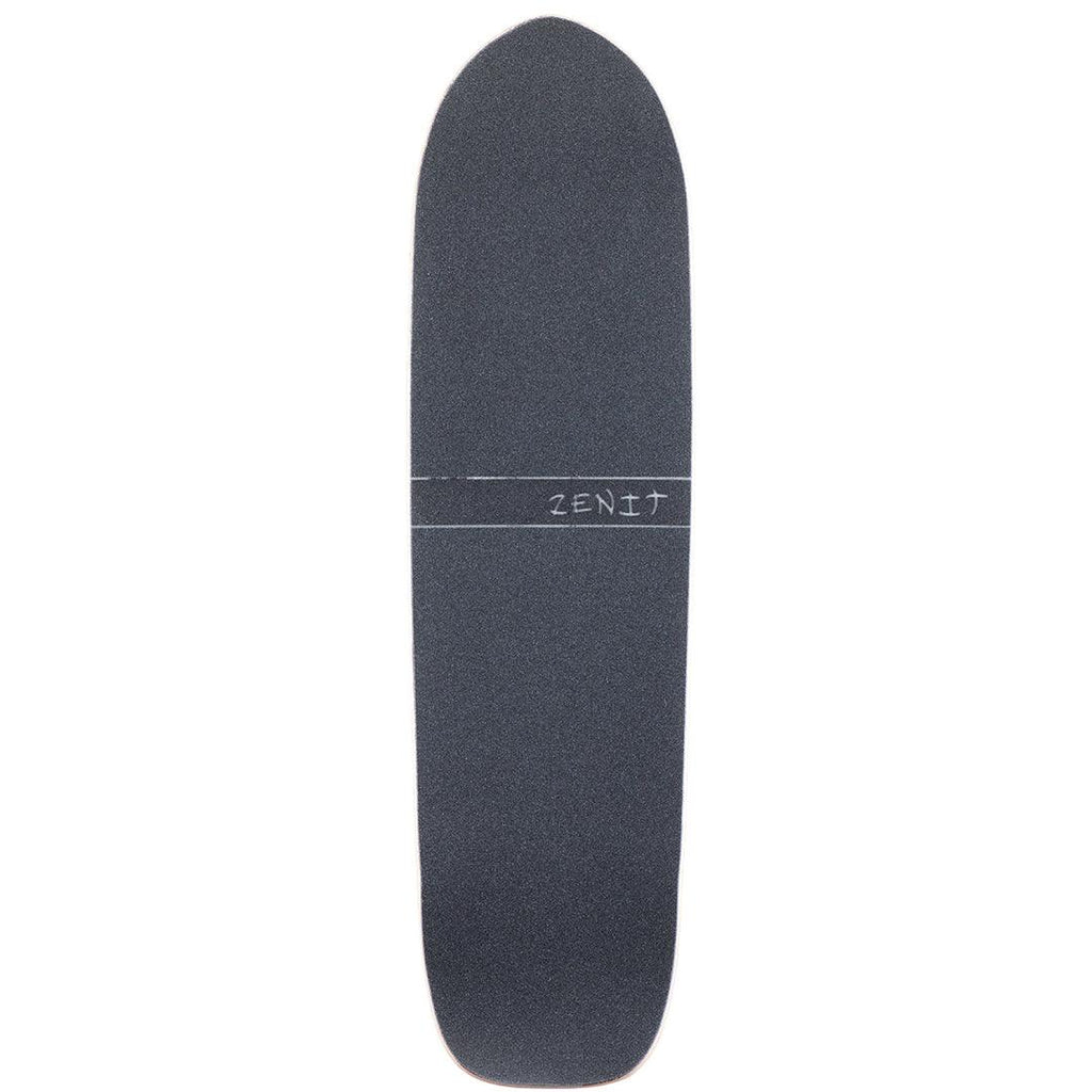 Zenit Marble 35 V2 le downhill freeride longboard single kicktail top view black jessup griptape